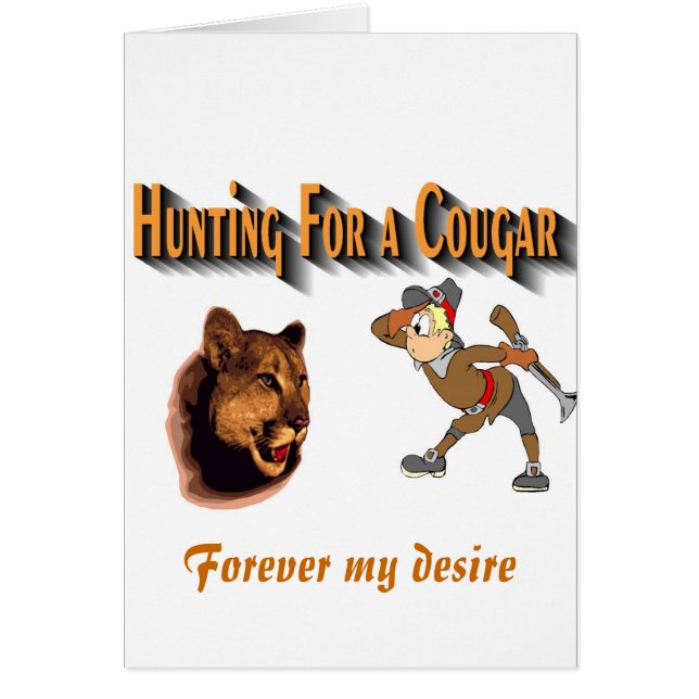 Cougar Hälsningskort (Framsidan)