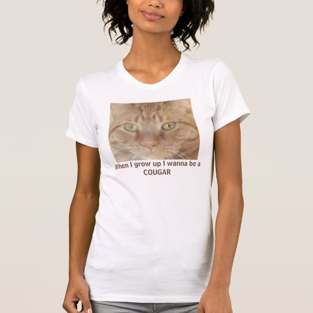 Cougar Humor Tee Shirt (Framsida)