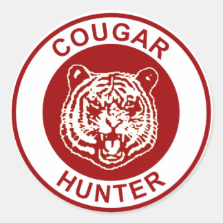 Cougar Hunter Runt Klistermärke