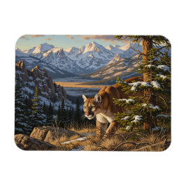 Cougar in Rocky Mountain National Park Travel Magnet