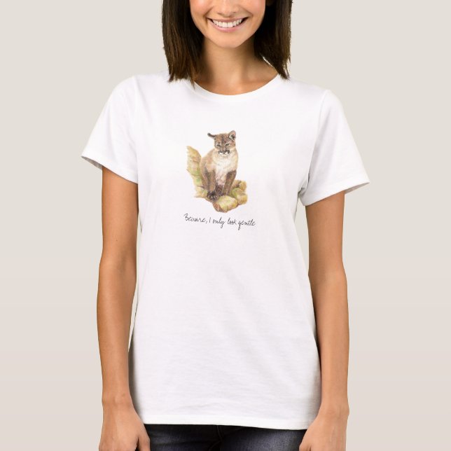 Cougar Kitten, Unge Dam Tanktopet T-shirt (Framsida)