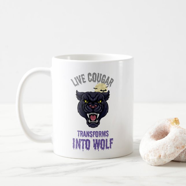 cougar live  kaffemugg (Med munk)