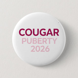 Cougar Pubertet 2026 Retro Klimakterie Humor Rolig Knapp