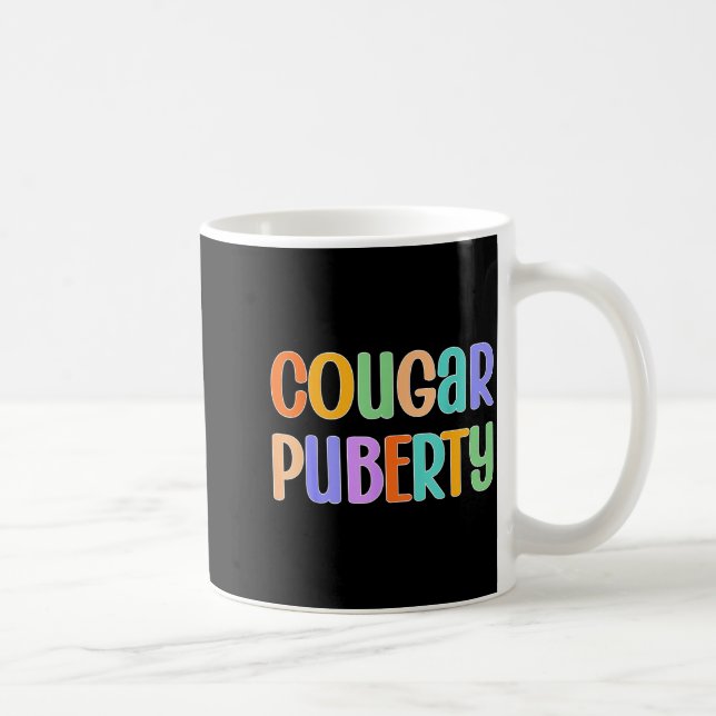 Cougar Puberty Midlife Funny Menopause Perimenopau Kaffemugg (Höger)