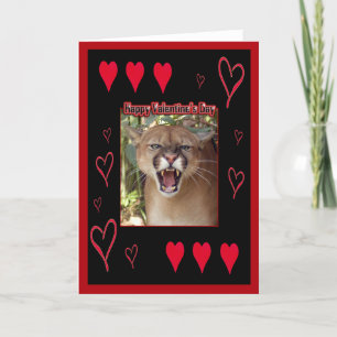 Cougar Valentine Card Helgkort