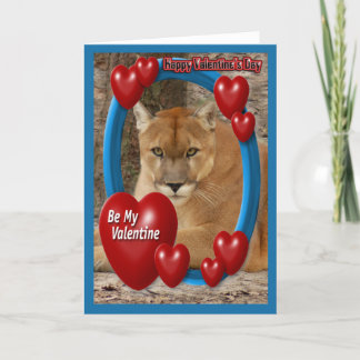 Cougar Valentine Card Helgkort
