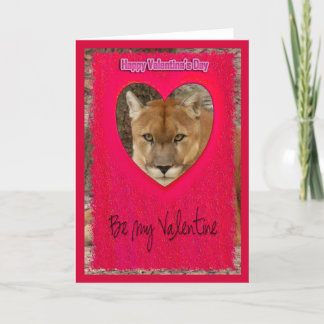 Cougar Valentine Card Helgkort