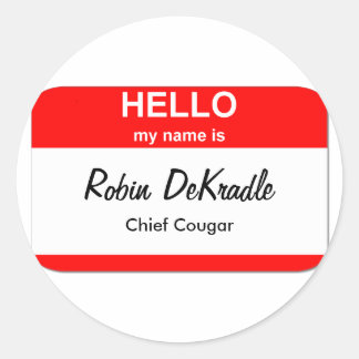 Cougar Woman Runt Klistermärke