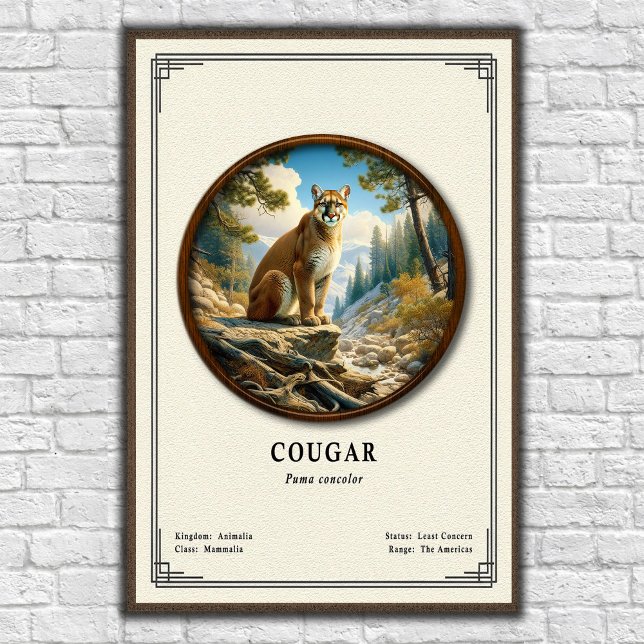 Cougar Zoologi Serie Poster (Skapare uppladdad)