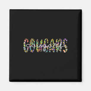 Cougars School Sportfantast Team Spirit Mascot Gif Magnet