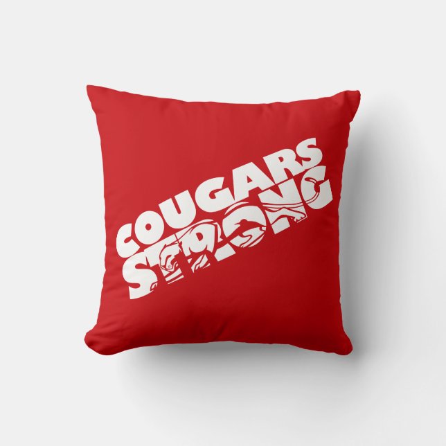 Cougars Strong Dekorativ kudde (Framsida)