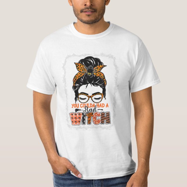 Coulda hade en dålig Witch Halloween T Shirt (Framsida)