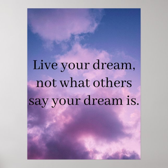 Coulds v2 lila himlar poster (Framsidan)