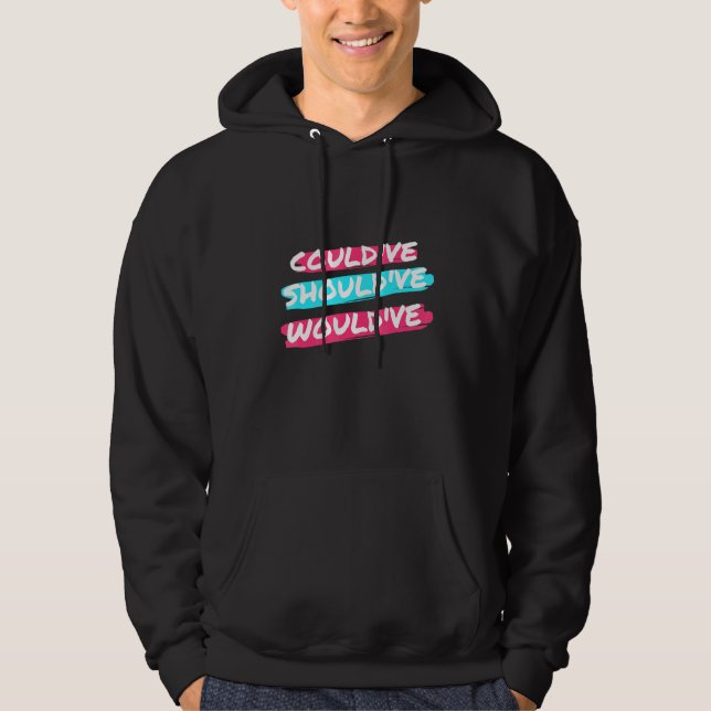Couldve Wouldve English Grammar Police Hoodie (Framsida)