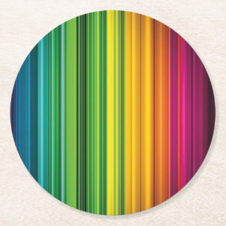 Couleurs LGBT Underlägg Papper Rund