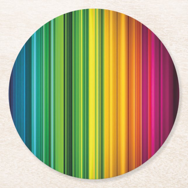 Couleurs LGBT Underlägg Papper Rund (Framsidan)