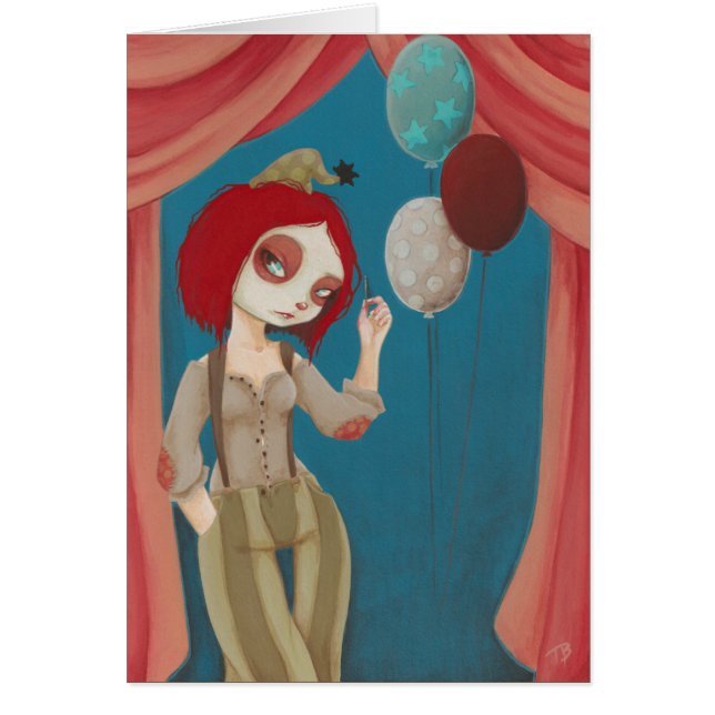 Coulrophobia - dåligaclownkort hälsningskort (Framsidan)