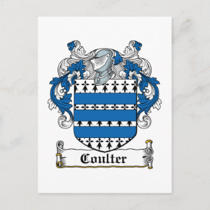 Coulter Family Crest Vykort