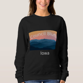 Council Bluffs Iowa Mountain sunset hometown T Shirt