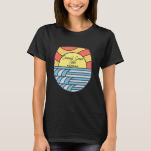 Council Grove Lake Kansas KS Solnedgång Soluppgång T Shirt