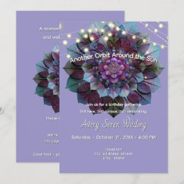 Council of Leaves | Mandala Art P&B Inbjudningar