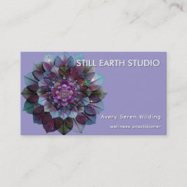 Council of Leaves | Mandala Art P&B Visitkort