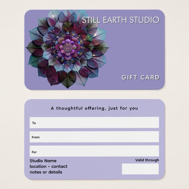 Council of Leaves | Mandala Visitkort (Framsida & baksida)