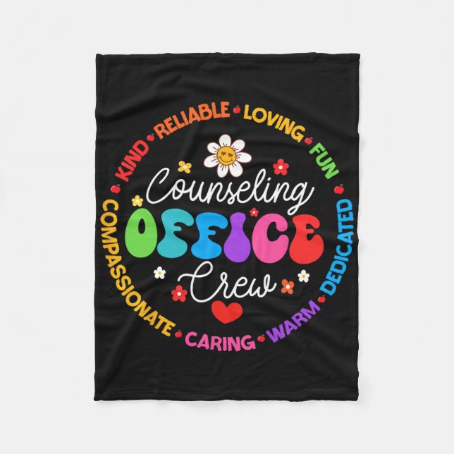 Counseling Office Crew Appreciation Week Tillbaka  Fleecefilt (Framsidan)