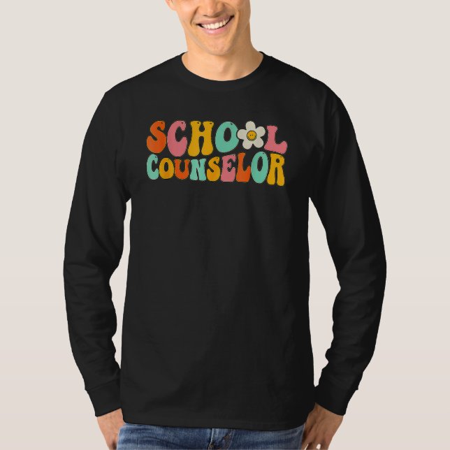 Counseling Office School Guidance Groovy Back To S T Shirt (Framsida)