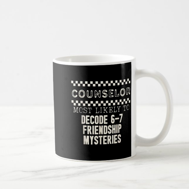 Counselor Most Likely To Decode 6 7 Friendship Mys Kaffemugg (Höger)