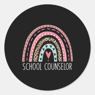 Counselor Rainbow Counseling Back to school Runt Klistermärke