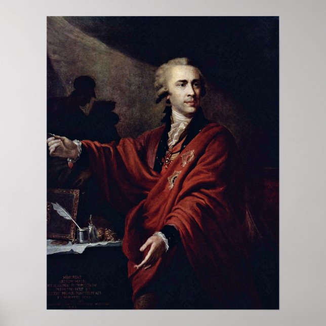 Count Alexei Pushkin av Giovanni Lampi the Elder Poster (Framsidan)