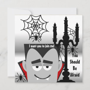 Count Anpassningsbar Halloween-inbjudan Inbjudningar
