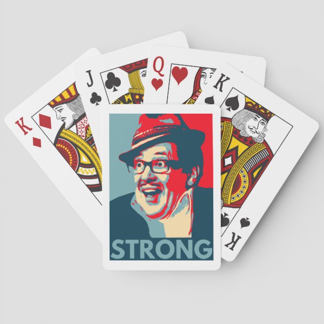 Count Arthur Strong poker-stil-spelkort Casinokort (Baksidan)