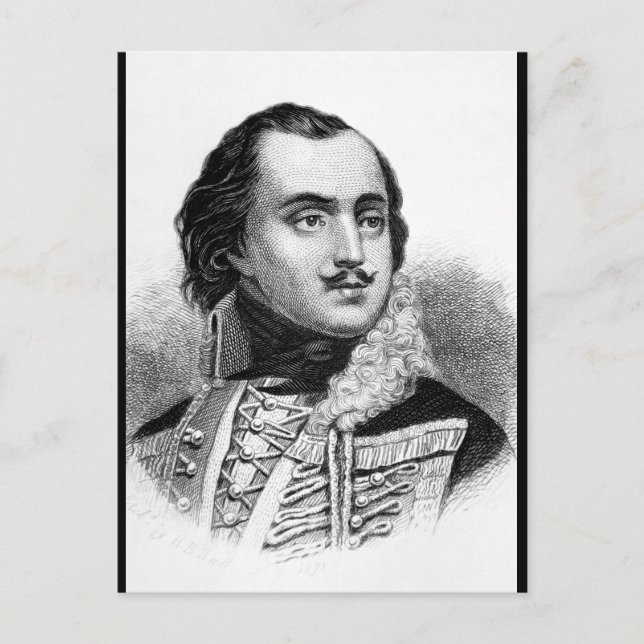 Count Casimir Pulaski.  Kopiera_Krig-bild Vykort (Framsida)
