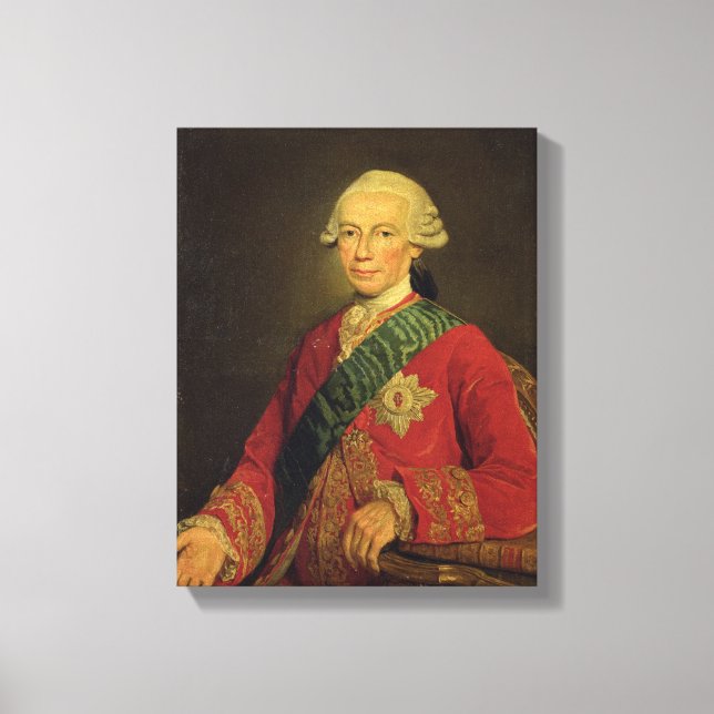 Count Claude-Louis-Robert de Saint-Germain 1777 Canvastryck (Framsida)