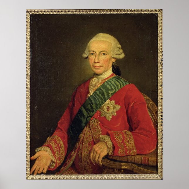 Count Claude-Louis-Robert de Saint-Germain 1777 Poster (Framsidan)