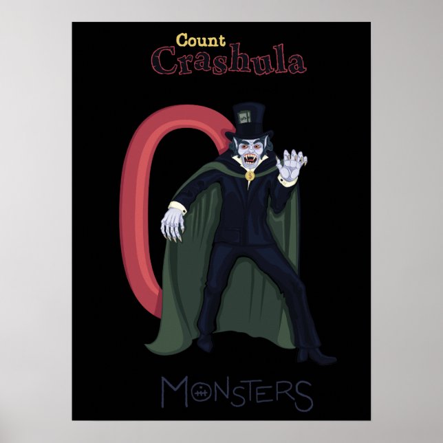 Count Crashula in Red Numbers (monster series) Poster (Framsidan)