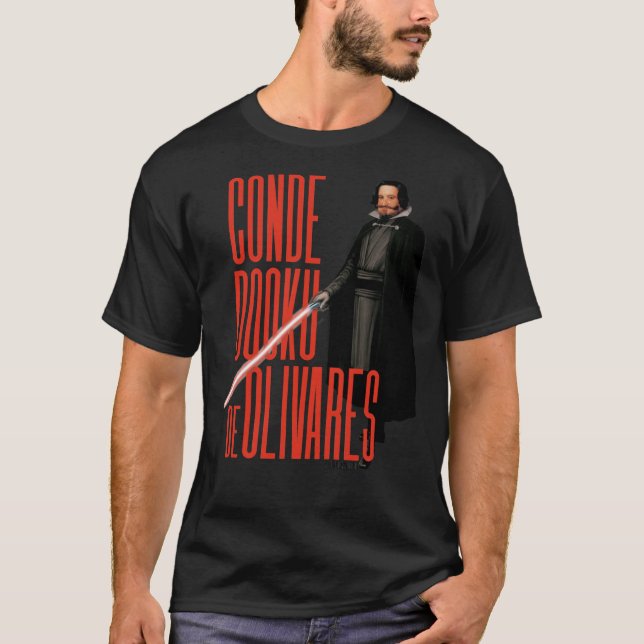 Count Dooku De Olivares   T Shirt (Framsida)