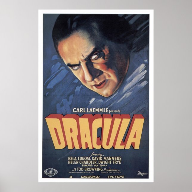 Count Dracula- Bela Lugosi 1931 Poster (Framsidan)