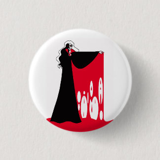 Count Dracula Blood Cape Button Knapp