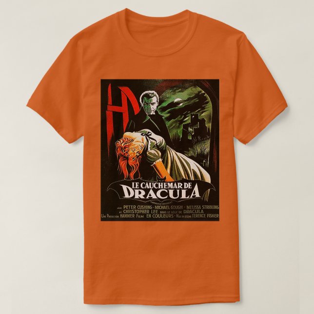 Count dracula fläkt art t shirt (Design framsida)