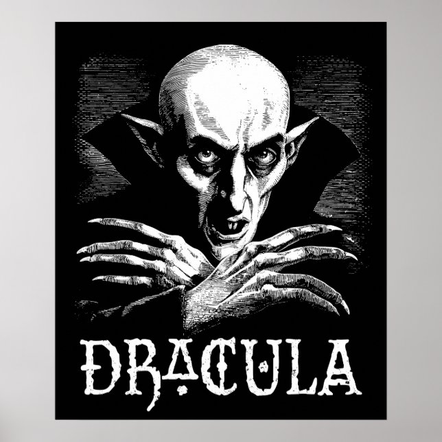 Count Dracula Halloween Vampire Poster (Framsidan)