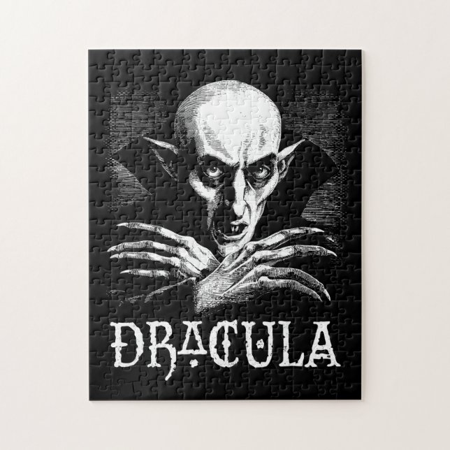 Count Dracula Halloween Vampire Pussel (Vertikal)
