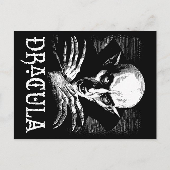 Count Dracula Halloween Vampire Vykort (Framsida)