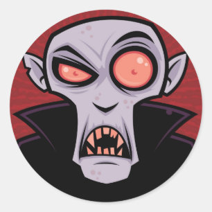 Count Dracula Runt Klistermärke