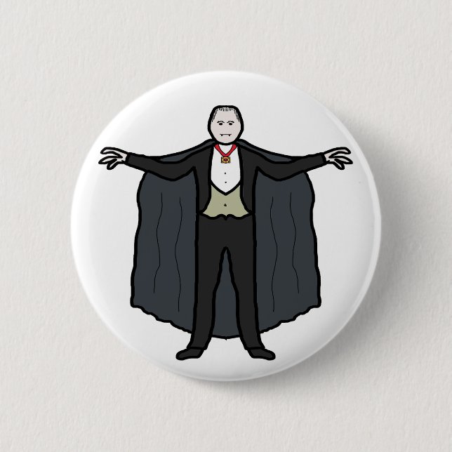 Count Dracula Vampire Knapp (Framsida)