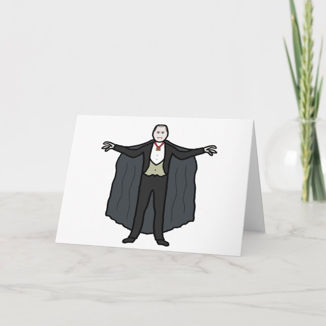 Count Dracula Vampire Kort (Framsida)