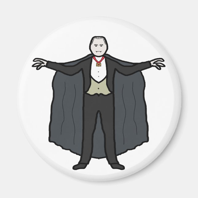 Count Dracula Vampire Magnet (Framsidan)