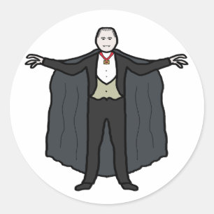 Count Dracula Vampire Runt Klistermärke